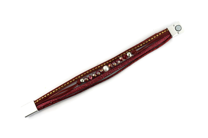 Leather Magnetic Bracelet