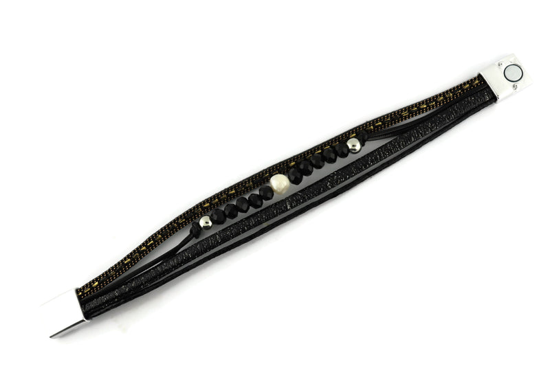 Leather Magnetic Bracelet