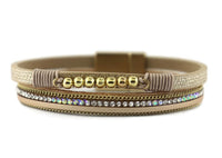 Leather Magnetic Bracelet