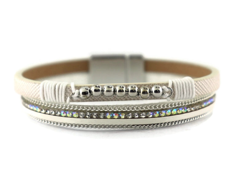 Leather Magnetic Bracelet