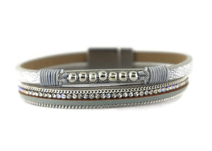 Leather Magnetic Bracelet