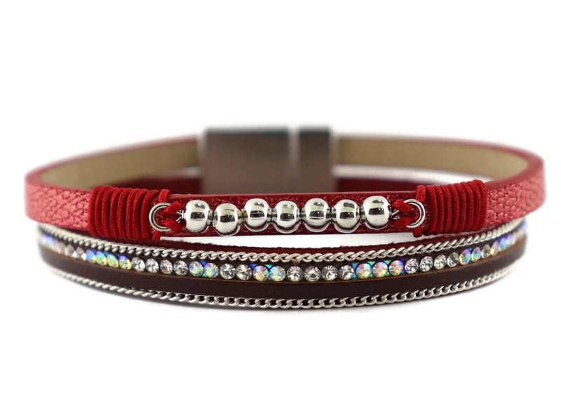 Leather Magnetic Bracelet
