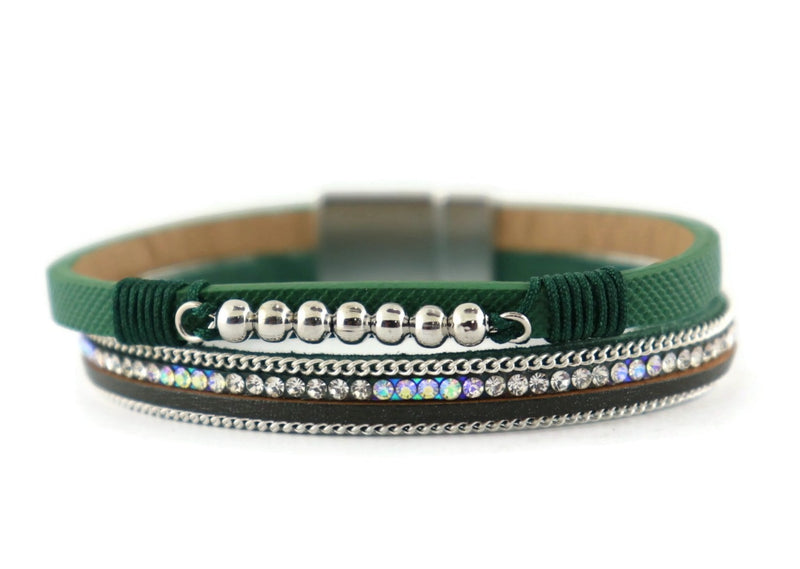 Leather Magnetic Bracelet