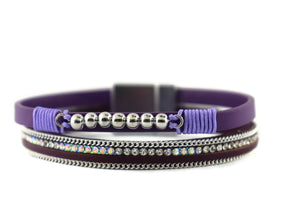 Leather Magnetic Bracelet