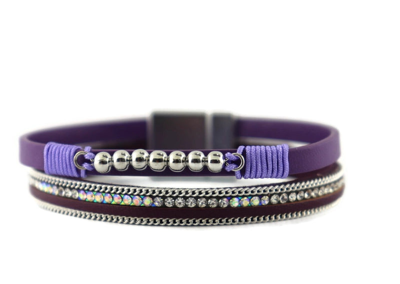 Leather Magnetic Bracelet