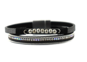 Leather Magnetic Bracelet