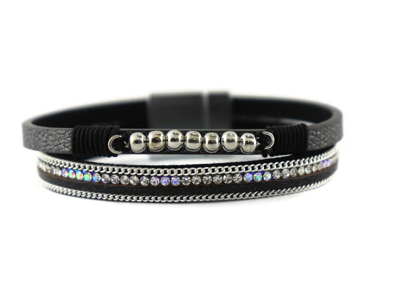 Leather Magnetic Bracelet