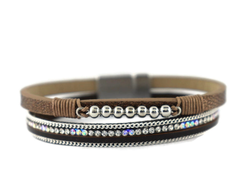 Leather Magnetic Bracelet
