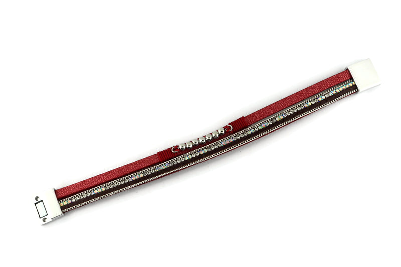Leather Magnetic Bracelet