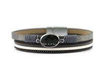 Leather Magnetic Bracelet