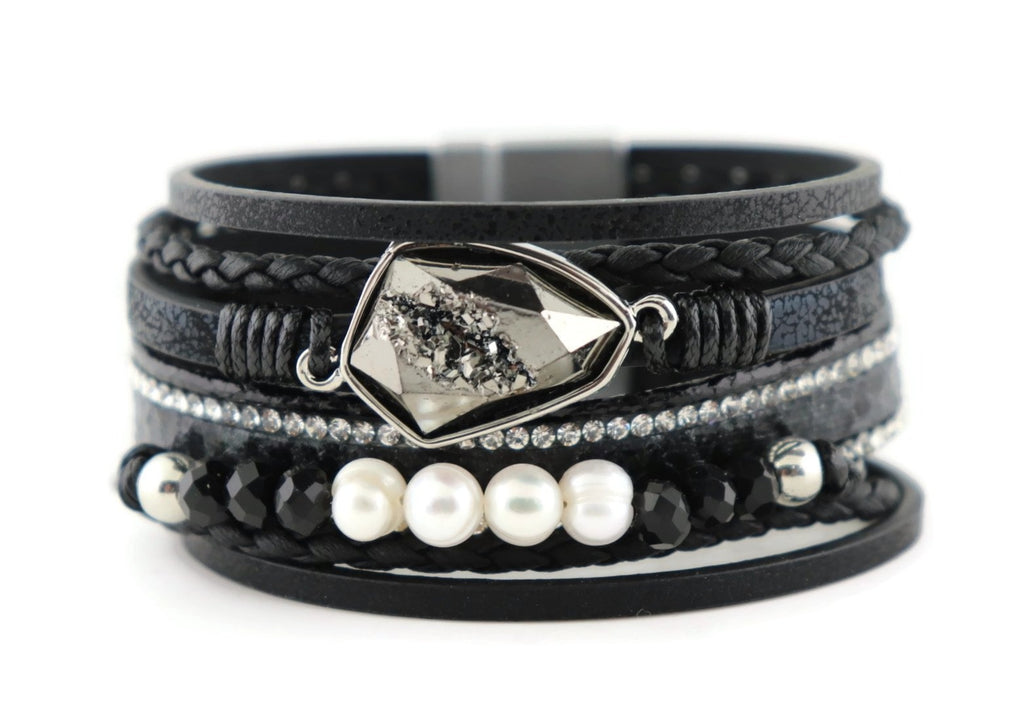 Leather Magnetic Bracelet