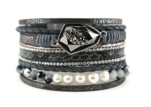 Leather Magnetic Bracelet