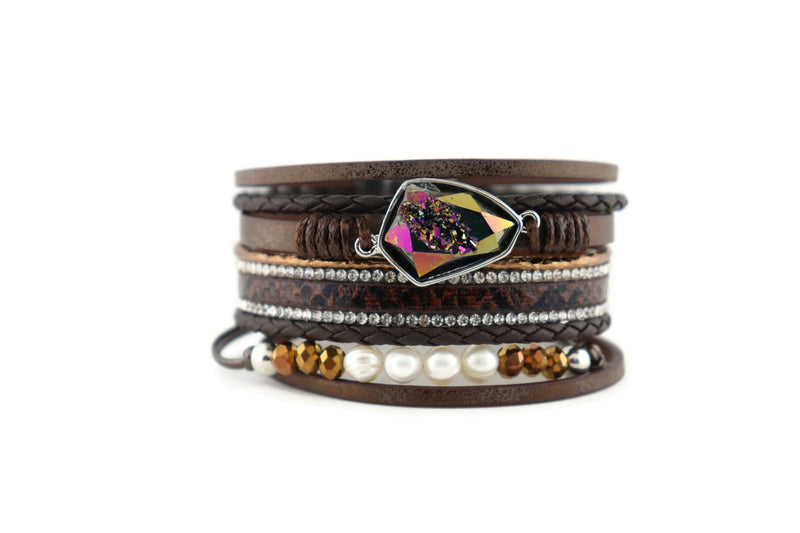 Leather Magnetic Bracelet