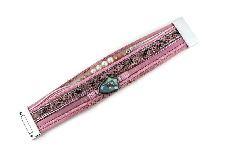 Leather Magnetic Bracelet