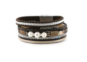 Leather Magnetic Bracelet