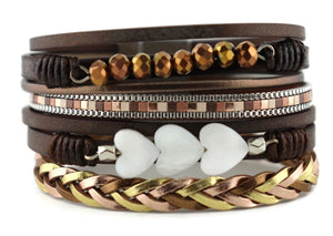 Leather Magnetic Bracelet