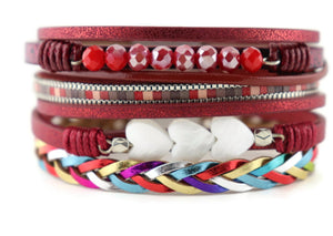 Leather Magnetic Bracelet