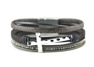 Leather Magnetic Bracelet