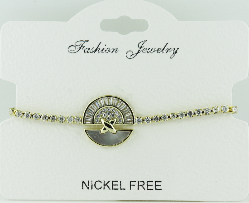 C.Z Crystal Adjustable bracelet