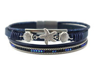 "Starfish" Leather Magnetic Bracelet