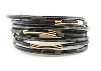 leather magnetic bracelet