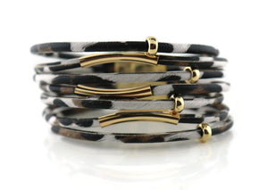 leather magnetic bracelet