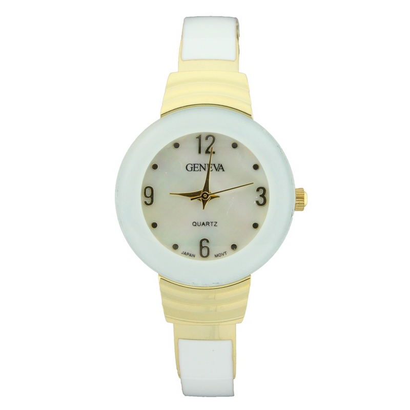 ROUND FACE CANDY COAT BANGLE CUFF(Gold FACE)