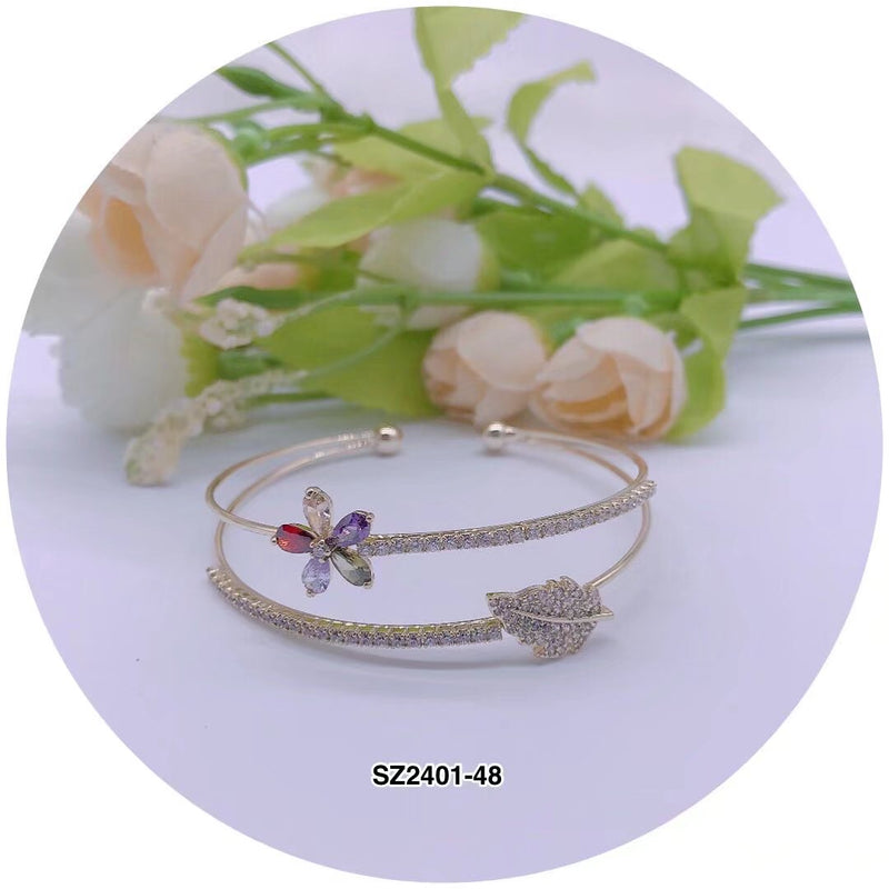 C.Z Crystal Cuff Bracelet
