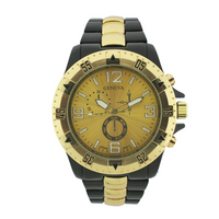 Big Round Face Men Link Watch