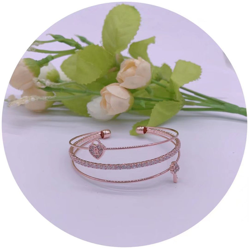 C.Z Crystal Cuff Bracelet