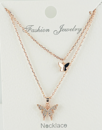 "Butterfly" C.Z Crystal necklace
