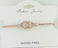 C.Z Crystal adjustable bracelet