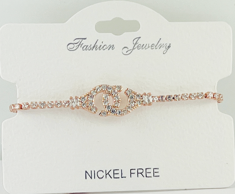 C.Z Crystal adjustable bracelet