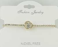 C.Z Crystal adjustable bracelet