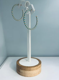 C Hoop Circle Earring