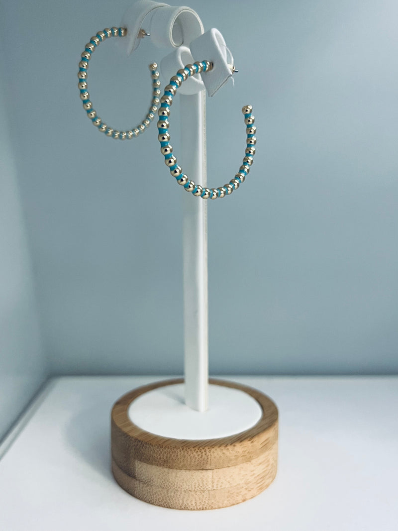 C Hoop Circle Earring
