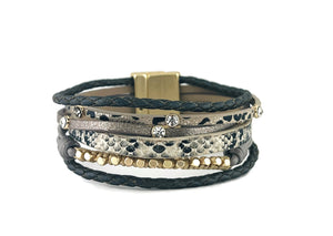 Genuine Leather magnetic bracelet