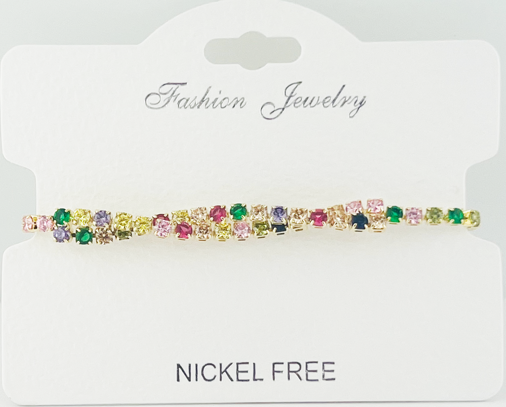 C.Z Crystal adjustable bracelet