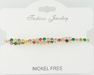 C.Z Crystal adjustable bracelet