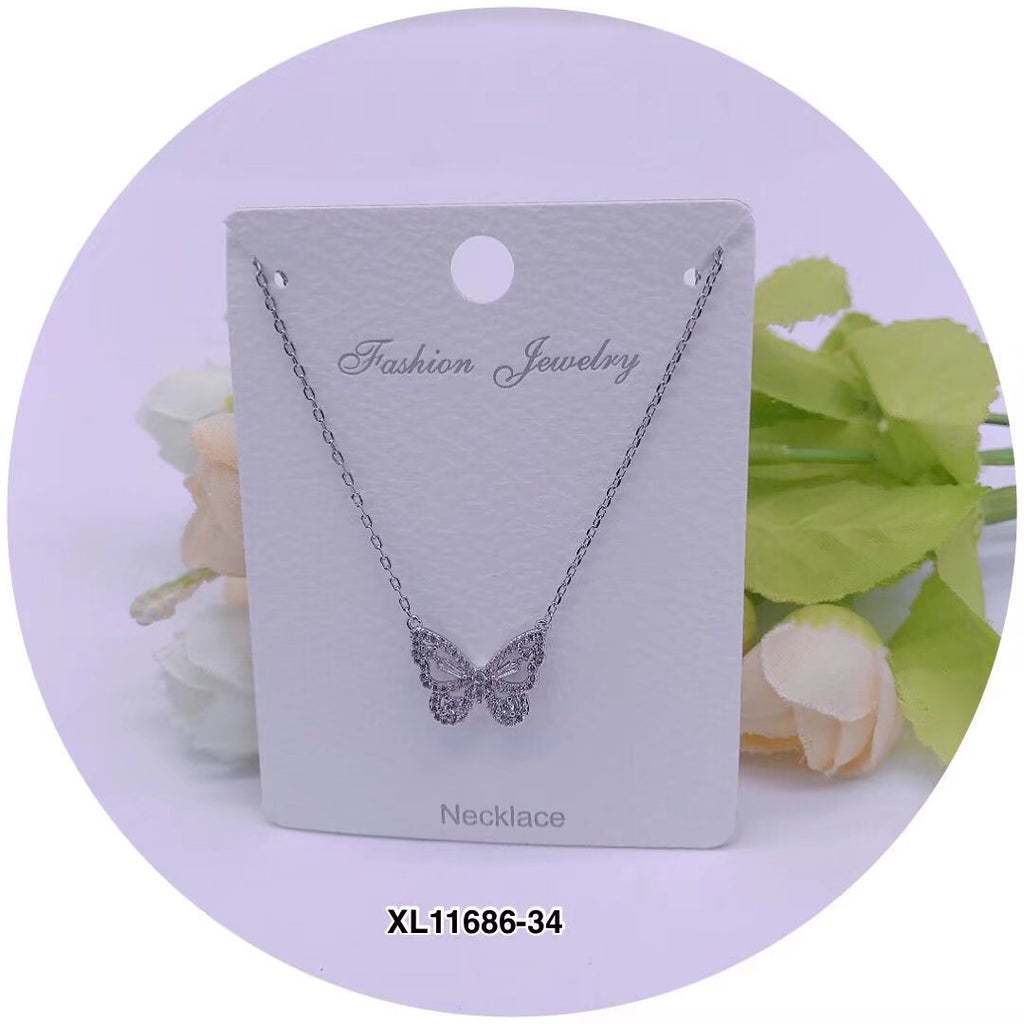 "Butterfly" C.Z Crystal Necklace