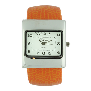 Square Face Arabic Cuff Watch