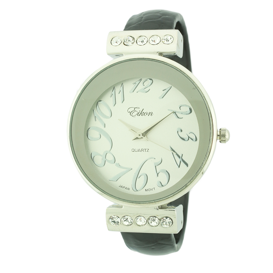 Round Face Arabic Cuff Watch