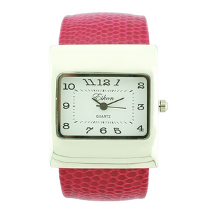 Square Face Arabic Cuff Watch