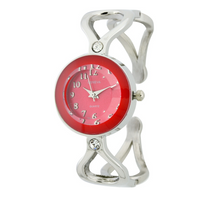 ROUND FACE LADY CUFF WATCH