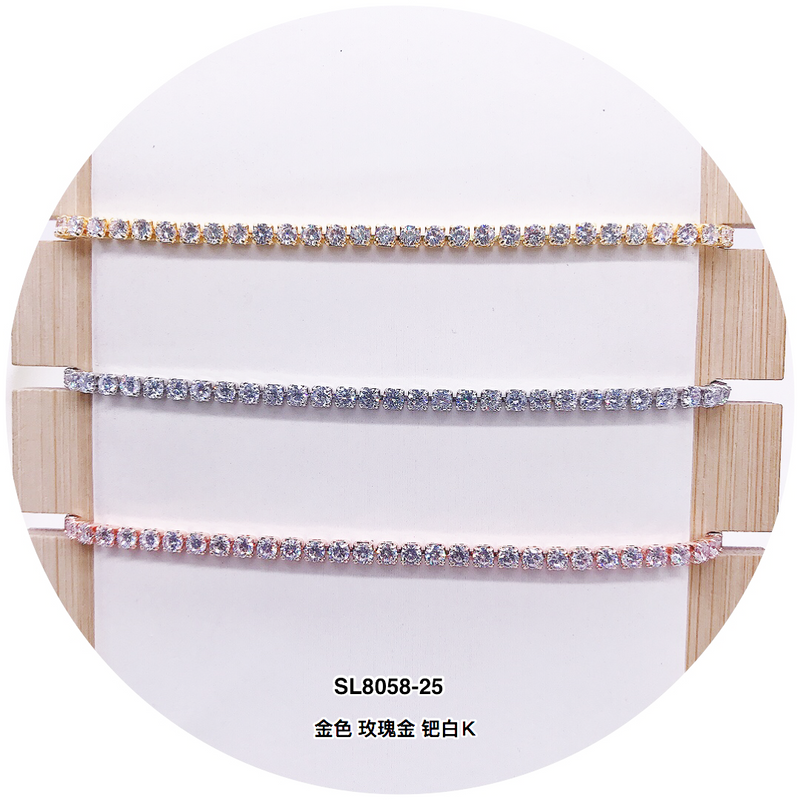 C.Z Crystal Adjustable Bracelet