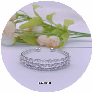 C.Z Crystal Cuff Bracelet