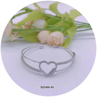 C.Z Crystal Cuff Bracelet