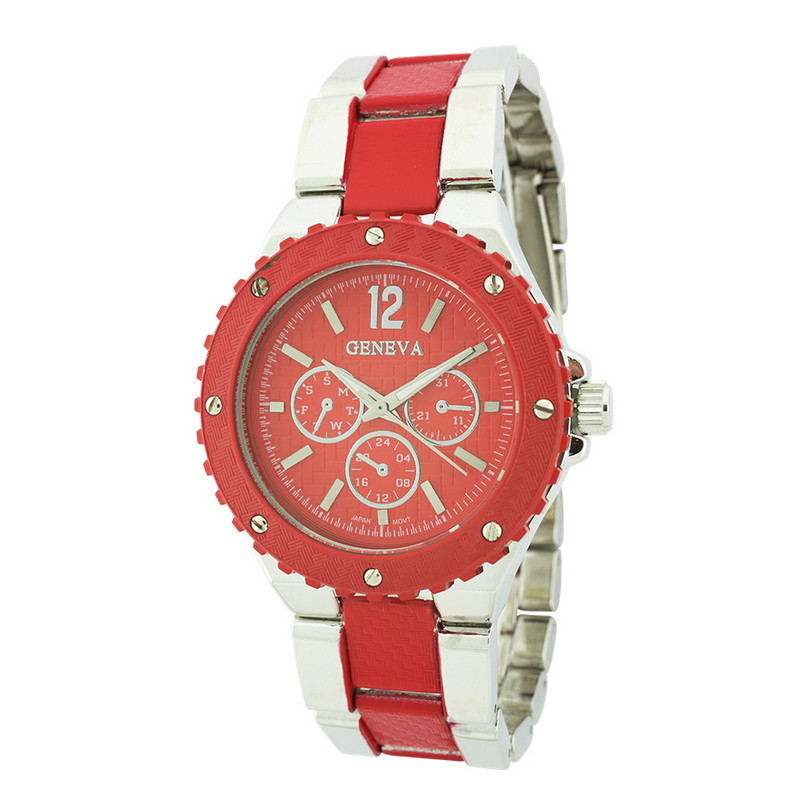 MEDIUM SIZE SPORT LADY LINK WATCH(Silver)