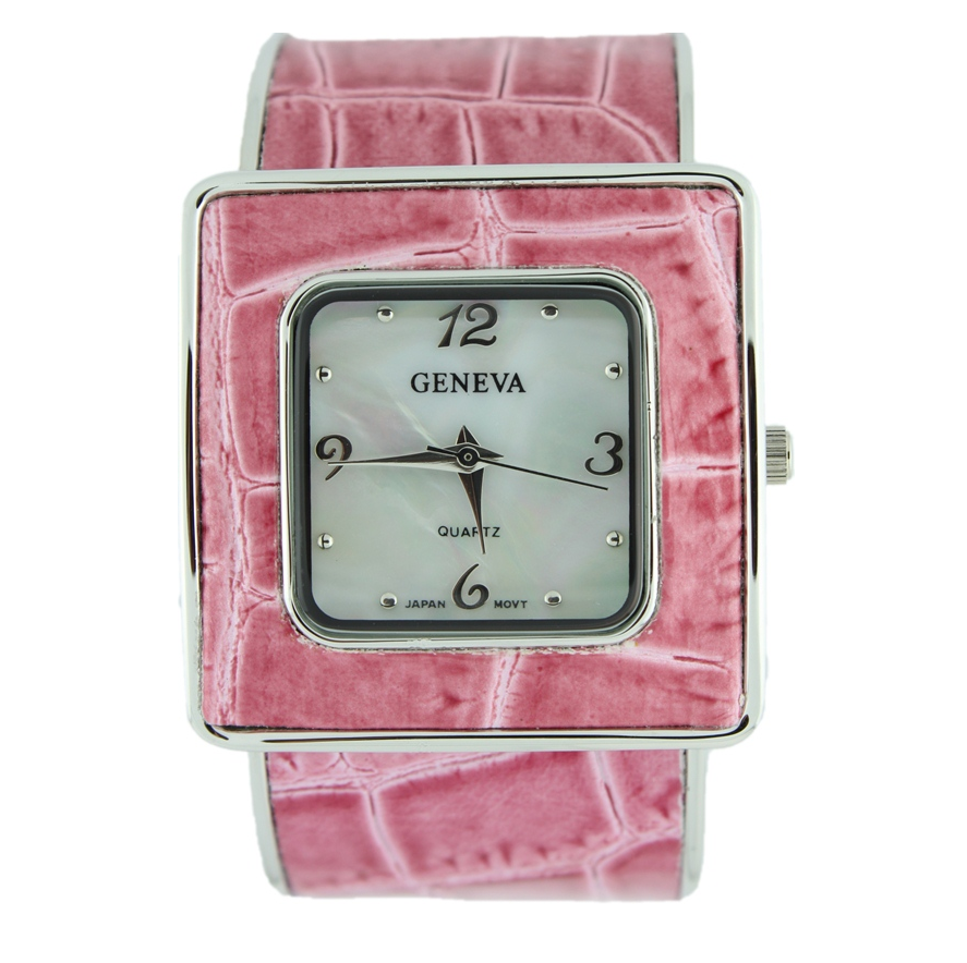SQUARE FACE LADY CUFF WATCH