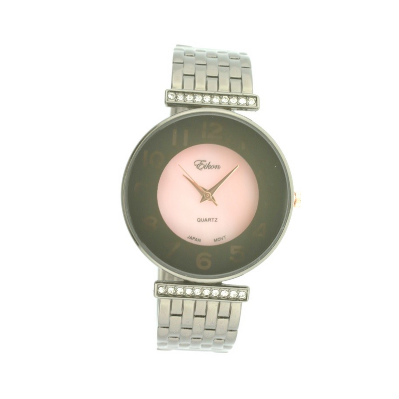 Classic Round Face Classic Arabic Cuff Watch.